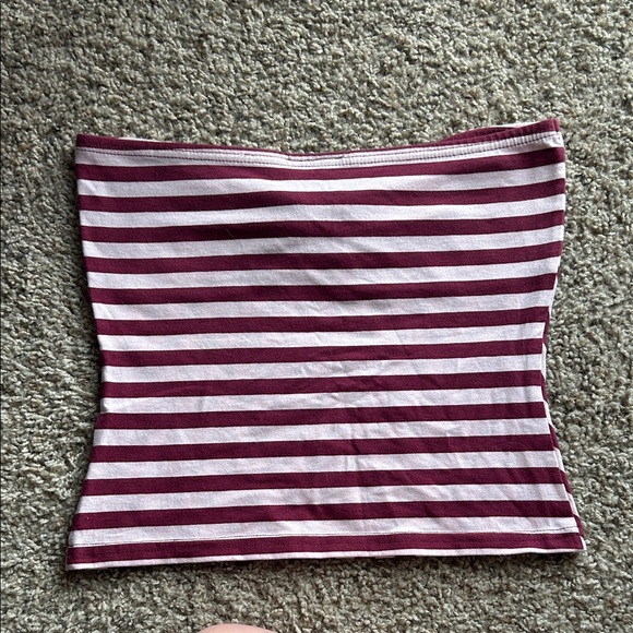 Y2K Vintage 90s Energie Striped Tube Top - Picture 5 of 8